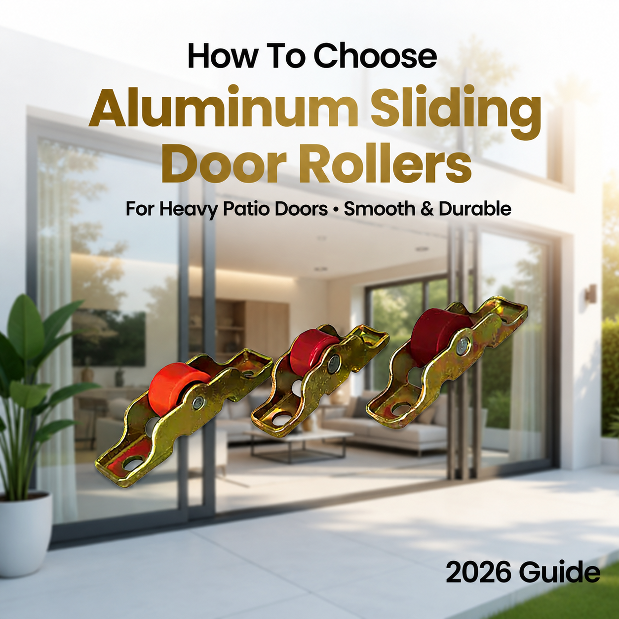 So wählen Sie Aluminium-Schiebetürrollen für schwere Terrassentüren aus